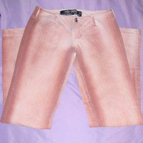 PXC Denim - PXC Pink Low Rise Flare Leg Jeans 6